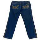 Michael Kors  Ankle Zipper Blue Denim Jeans Mid Rise Stretch Size 4 Photo 1