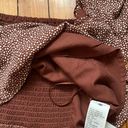 Abercrombie & Fitch  Brown Polka Dot Blouse Sz M Photo 5