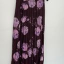 ASOS Brown Floral Pleated Strapless Maxi Dress Photo 6