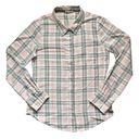 Roxy  Soft Cotton Plaid Pastel Button Down Collared Shirt Medium Photo 0