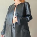 Akris  Black Lamb Nappa Leather Coat Photo 2