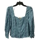 The Row  A Floral Button Front Blouse Cottagecore Size Small Light Blue NWOT Photo 0