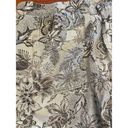 Knox Rose  Grey Floral Relaxed Wide Leg Boho Drawstring Waist Women's Pants Small Photo 6