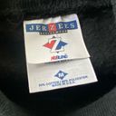 Jerzees Vintage Womens Made in USA  Embroidered Black Turtleneck Sweater Medium Photo 5