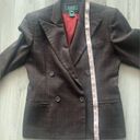 Lauren Ralph Lauren 6P Wool Brown Plaid Balzer Jacket Photo 2