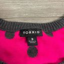 Torrid  polka dot striped sweater Photo 8