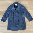 Anne Klein  Wool Blend Double Breasted Pea Coat in Gray Photo 0