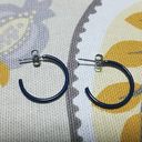 Vintage Blue Retro  Hoop Earrings Photo 1