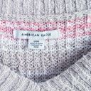 American Eagle  Striped Knit Chunky Long Sleeve Sweater Photo 6