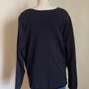 Lane Bryant Criss Cross Rib Knit Black Sweater Photo 2