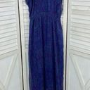 EXPRESS  Paisley Tiered Ruffle Sleeveless Maxi Dress Purple Small Photo 7