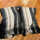 Nine West NWT Shawl Cape Cover poncho soft cozy warm winter tricolor neutral shrug Photo 8