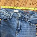 Pilcro  Anthropologie Slim Boyfriend Cropped Jeans Aztec Tuxedo Stripe Size 26 Photo 5