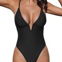 Cupshe NWT  Deep V Neck Swimsuit Photo 0