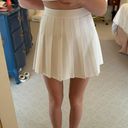 Aritzia Sunday Best Pleated White Skirt Photo 3