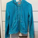 Juicy Couture  Y2K Velour Blue Zip Up Photo 1