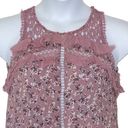 Gimmicks by BKE  High Neck Pierced Floral Tank Top Tunic Mini Dress size small Photo 15