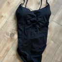 Everlane NWT  Women’s The String One-Piece Swim Suit Black Sz XL Photo 5