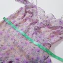 ASTR  the Label Lilac Multi Color Floral High Low Ruffle Dress Cold Dress Photo 7