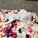 Lane Bryant  Size 20W pink and cream Floral A-Line Skirt Unlined Photo 5