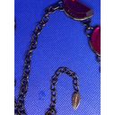 Coldwater Creek Purple Crescent Gem Long Necklace Photo 7