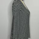 Calvin Klein Jeans Striped Cut-Out Mock Neck Top M Photo 3