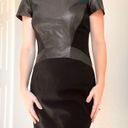 Lafayette 148  Black Leather Gwendoline Dress Photo 1