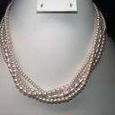 Twisted Vintage Faux Pearl  Multi Strand Necklace Photo 4