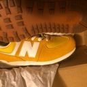 New Balance Tan / Yellow 696 Suede Sneakers Photo 1