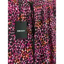 DKNY Women’s  Animal Print Pull-On Drawstring Pants Pink and Black Size XL Photo 1