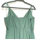 Birdy Grey  Sea Glass Green Kaia Chiffon Maxi Bridesmaid Dress L Photo 5