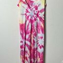 Young Fabulous and Broke  Tulla Column Dress in Pink Anemone Wash Tie Dye Womens M Photo 6