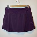 Athleta  | Run with It High Rise 14” Athletic Running Skort Agate Purple Medium Photo 2