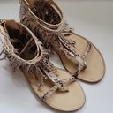 JustFab  Winnifred reptile fringe sandals size 6½ Photo 4