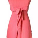 by the way. Revolve Jenny Tube Front Tie Textured Coral Mini Dress small Photo 2