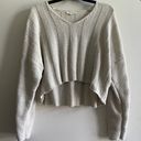 LA Hearts Cropped Cream Sweater Photo 0