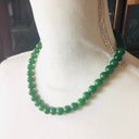 Genuine nephrite jade 10mm round bead necklace Green Photo 0