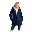 Woman Within  Navy Blue Sherpa Lined Zip Up Jacket Womens Size 28 Wide Photo 0