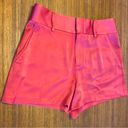 Alice + Olivia  Cady High-Waist Raspberry Pink Pocket Satin Shorts Sz 8 ~ Barbie Photo 2