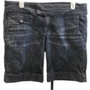 Bermuda Underground Soul  Denim Blue Jean Long Shorts Mid Rise Juniors 11 Photo 6