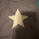 The Vintage Shop Vintage Star Patchwork Tank Dark Grey And Cream Photo 1