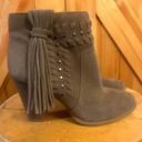 INC international concepts jade warm taupe Women’s Size 6 Boots Booties Suede Photo 2