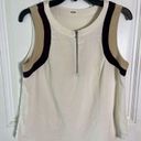 L'Agence  Silk Sleeveless Half Zip Blouse size 8 Women’s Luxury Designer Photo 1