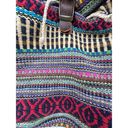 H.I.P. World Market Backpack Striped PolyCotton Tapestry Tribal Boho Faux Leather Photo 2