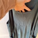 Anrabess Linen Wide Leg Overalls in Dark Teal Sea Green Size XL Photo 10