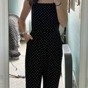 Old Navy Black And White Polka Dot Jumpsuit Photo 0