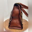 Fossil  Vintage Reissue Weekender Large Distressed Brown Leather Satchel Bag Photo 4