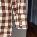 Tuckernuck  Pomander Place Saddle Brown Gingham Scarlett Button Down Blouse Photo 9