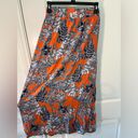 CAbi  Paradise Calypso Floral All Over Print Flare Tie Front Maxi Skirt Sz Small Photo 1