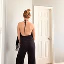 Elizabeth and James  Navy Silk Baldwin Jumpsuit Photo 1